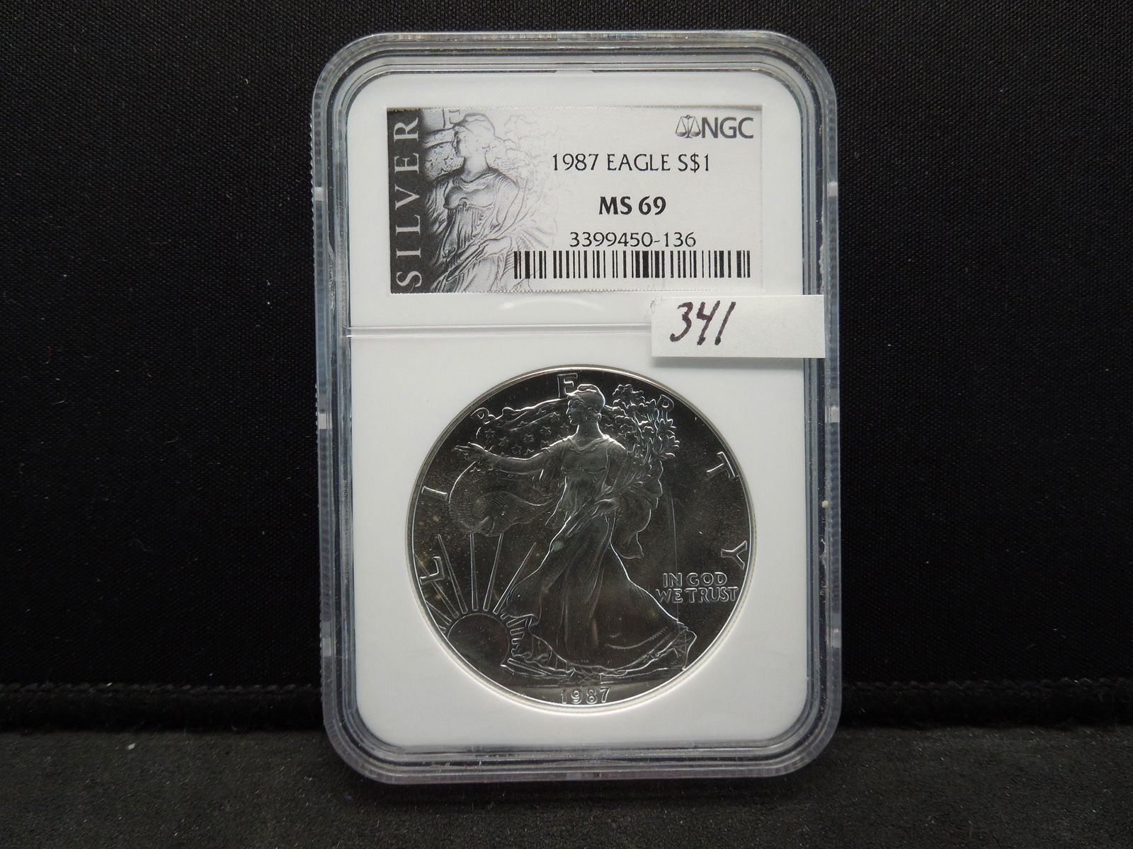 1987 NGC MS69 American Silver Eagle (1 of 4)