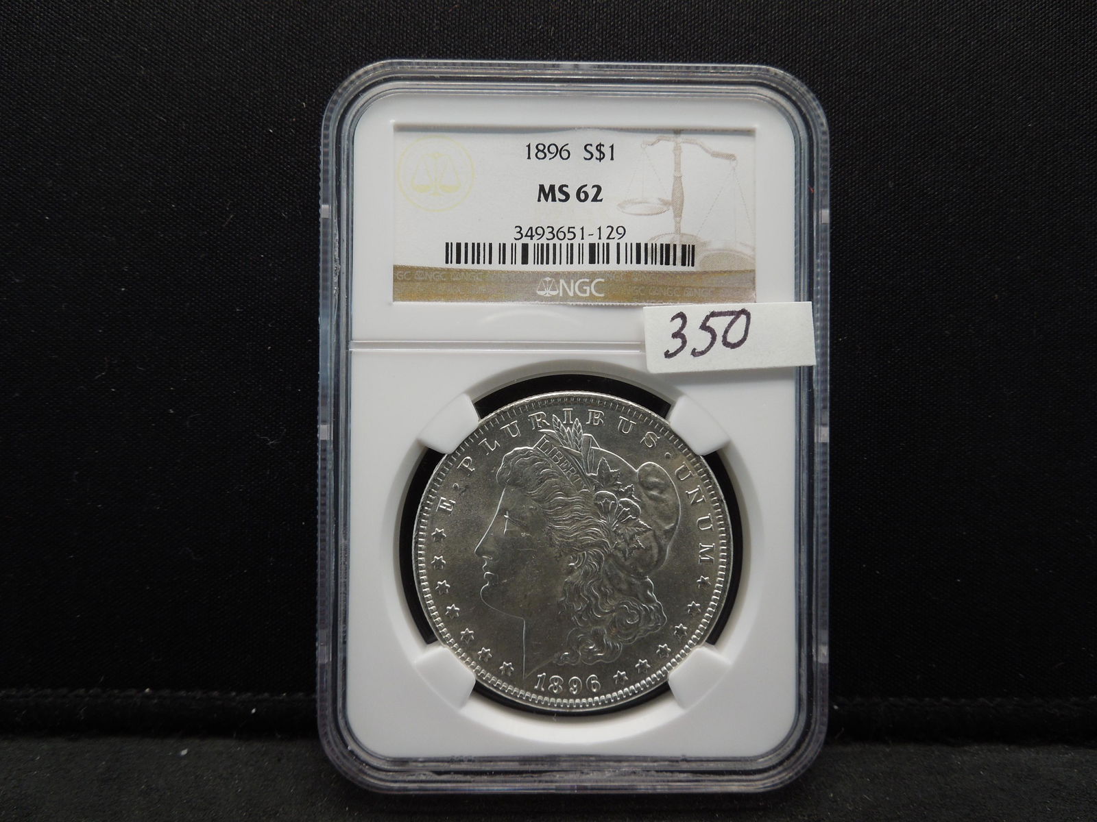 1896 NGC MS62 Morgan Silver Dollar (1 of 4)