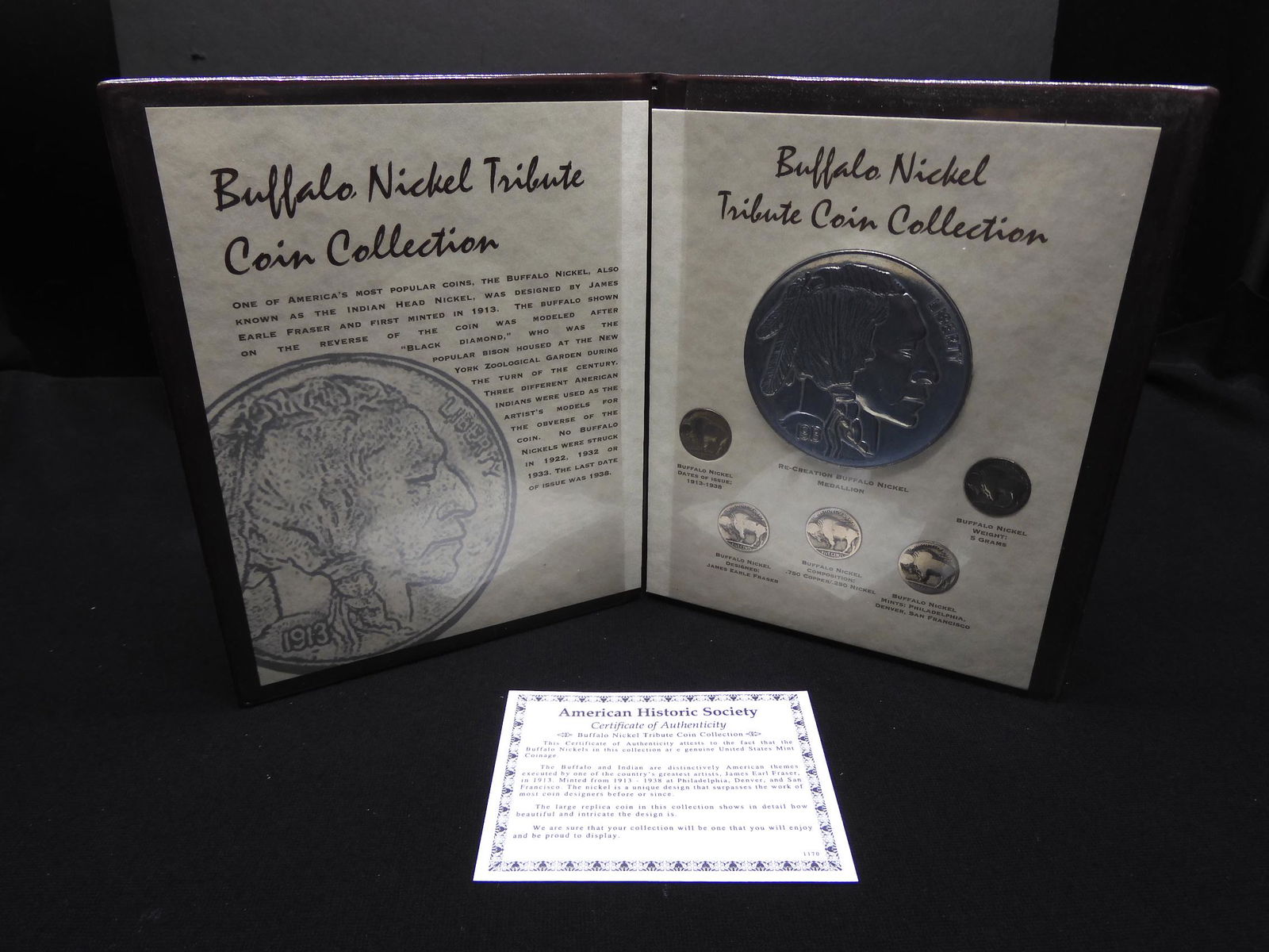 Buffalo Nickel Collection Five Buffalo Nickels & A (1 of 5)