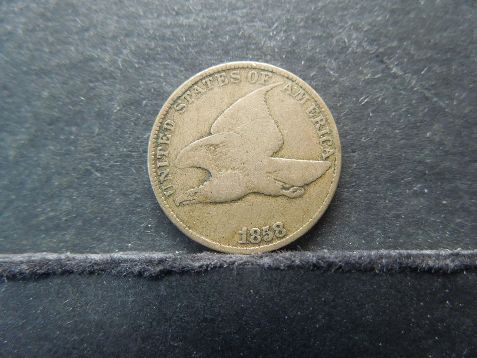 1858 Large Letters Flying Eagle Cent (Nice Problem Free (1 of 2)