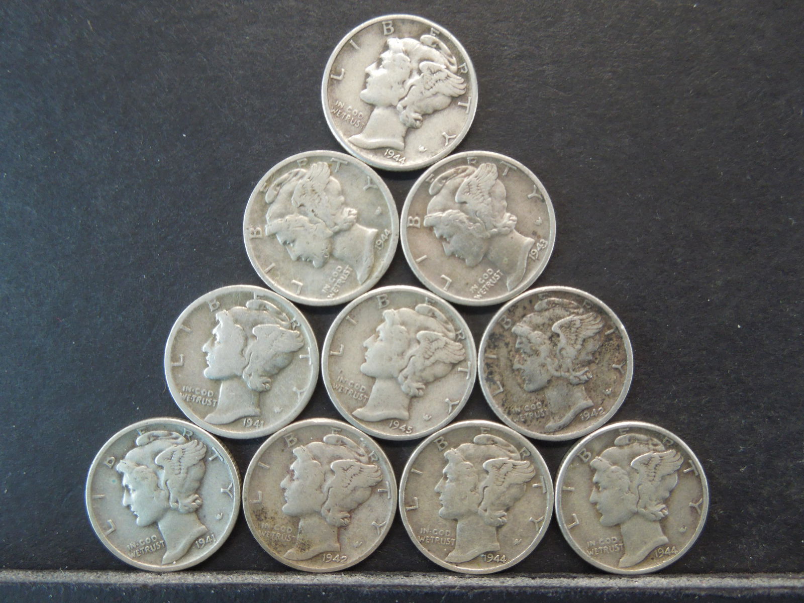 Mercury Silver Dimes - Lot of 10 (1 of 2)