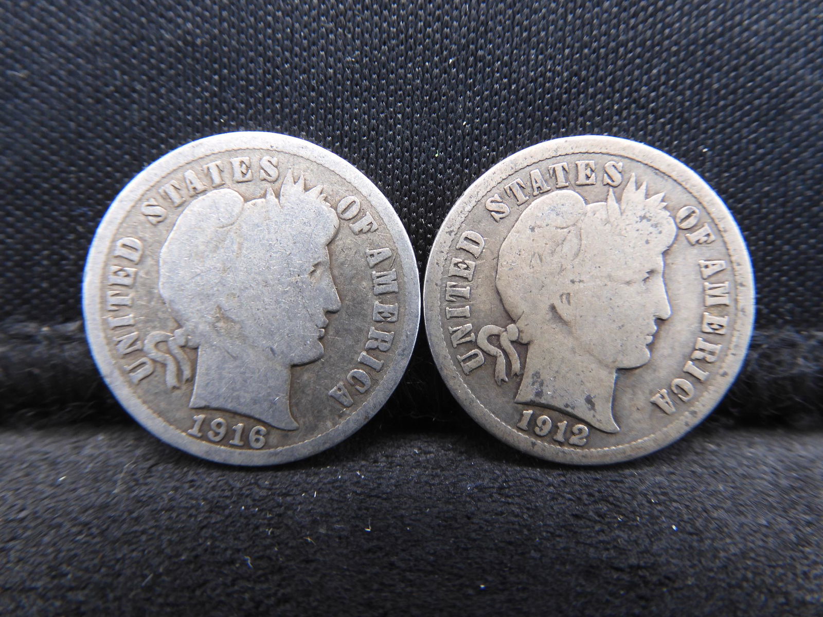 (2) BARBER DIMES (1916 & 1912) (1 of 2)