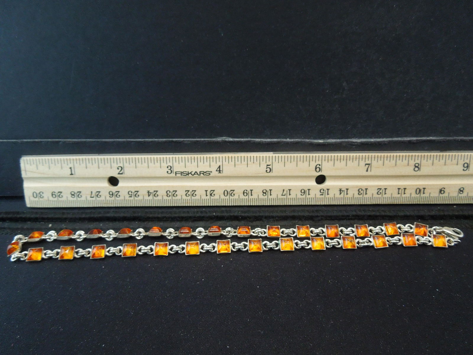 17" Sterling Garnet Necklace - 20 grams (1 of 3)