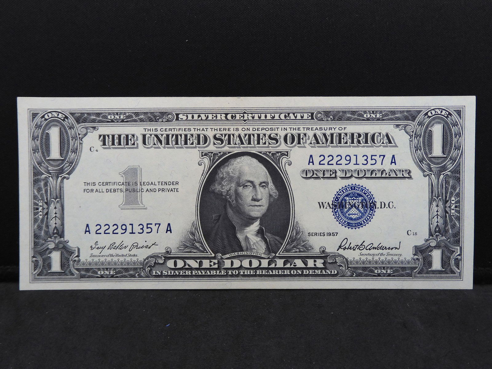 Crisp Unc 1957 One Dollar Silver Certificate (1 of 3)