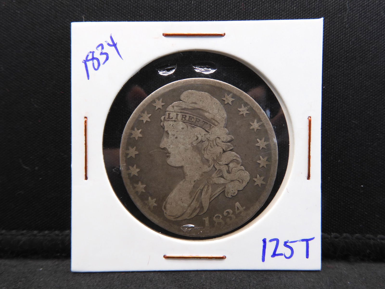 1834 "Large Date, Small Letters" Capped Bust Half (1 of 2)