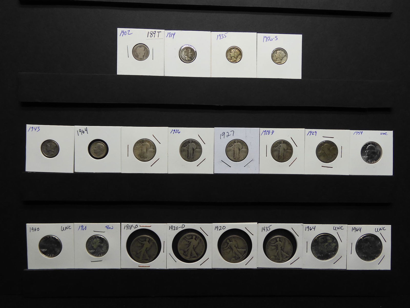 (20) U.S. 90% Silver Coins [4 Walking Liberty H.D., 2 (1 of 15)