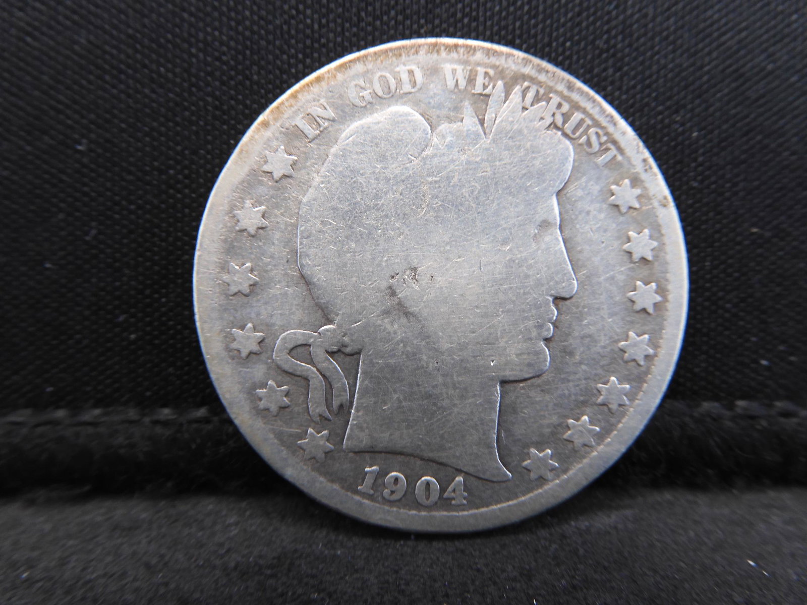 1904-S Key Date Barber Half Dollar. (1 of 2)