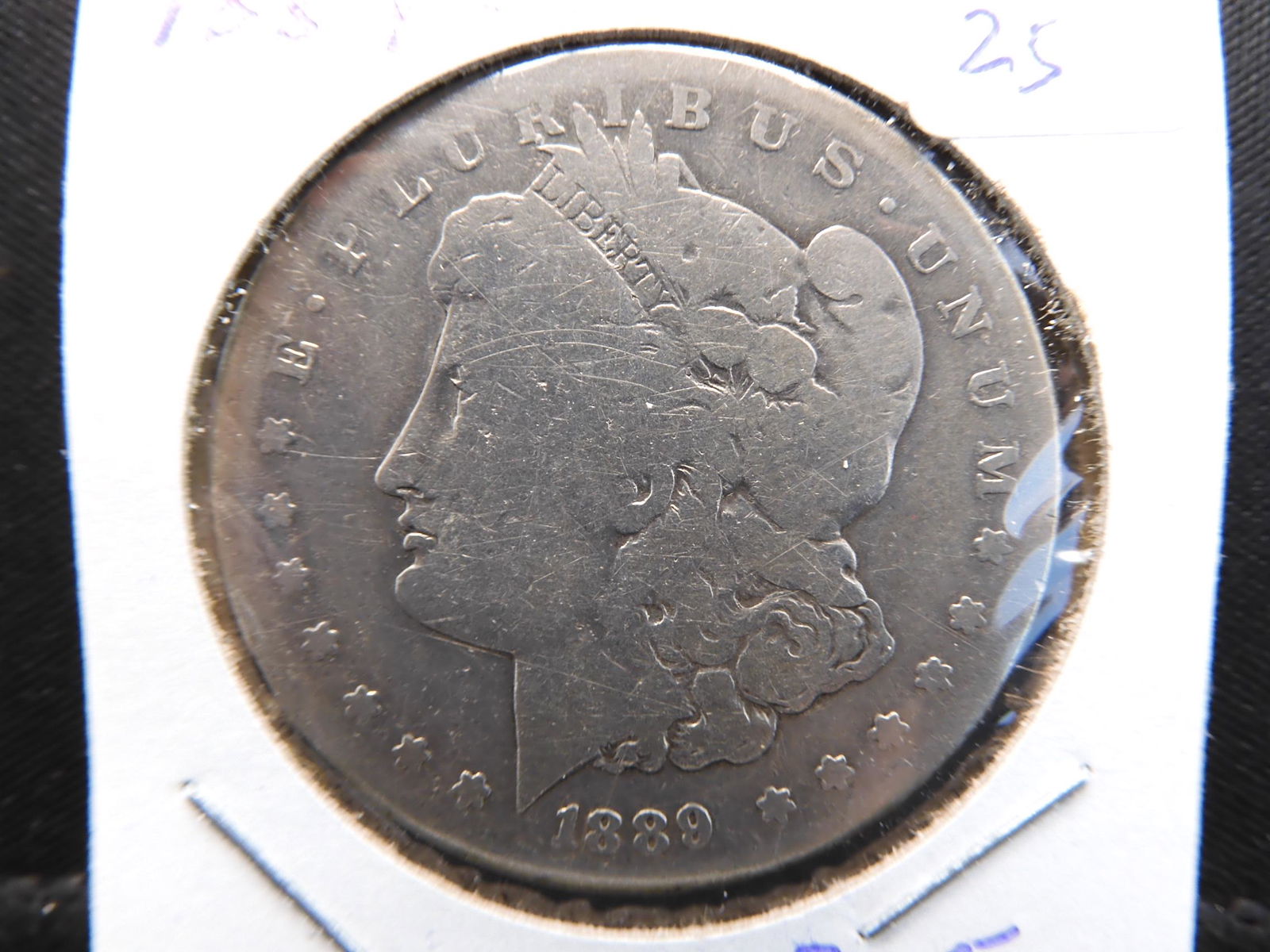 1889-CC Morgan Dollar.  The Big Dog.  VG (1 of 3)