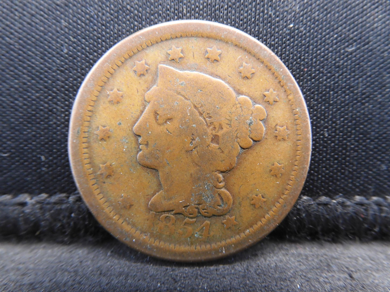 1854 US Coronet Head Large Cent (1 of 2)