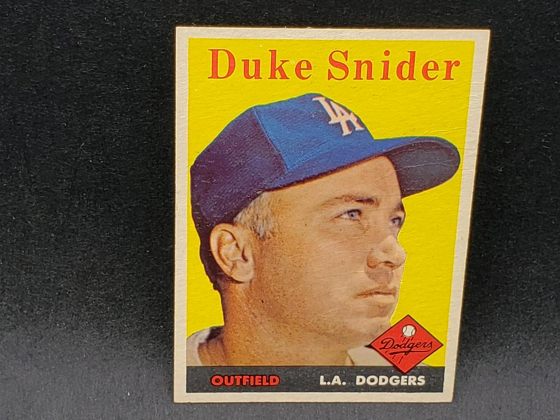 1958 Topps Duke Snider #88 HOF: 1958 Topps Duke Snider #88 HOF