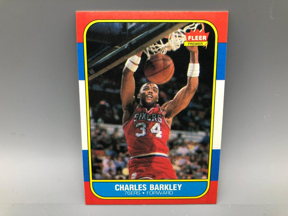 1986-87 Fleer Basketball Charles Barkley #7 Rookie (1 of 2)