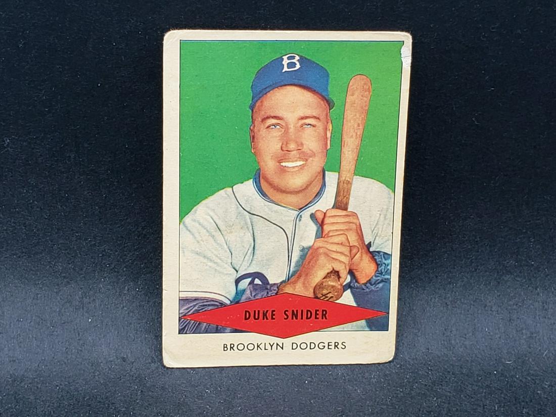 1954 Red Heart Duke Snider HOF: 1954 Red Heart Duke Snider HOF