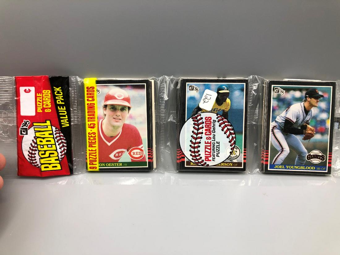 1985 Donruss Rack Pack Rickey Henderson On Top HOF (1 of 3)