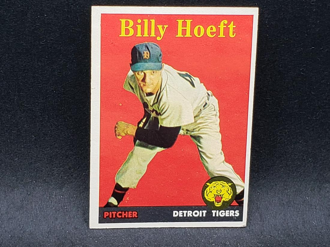 1959 Topps Billy Hoeft #13 Yellow Letters Scarce (1 of 2)