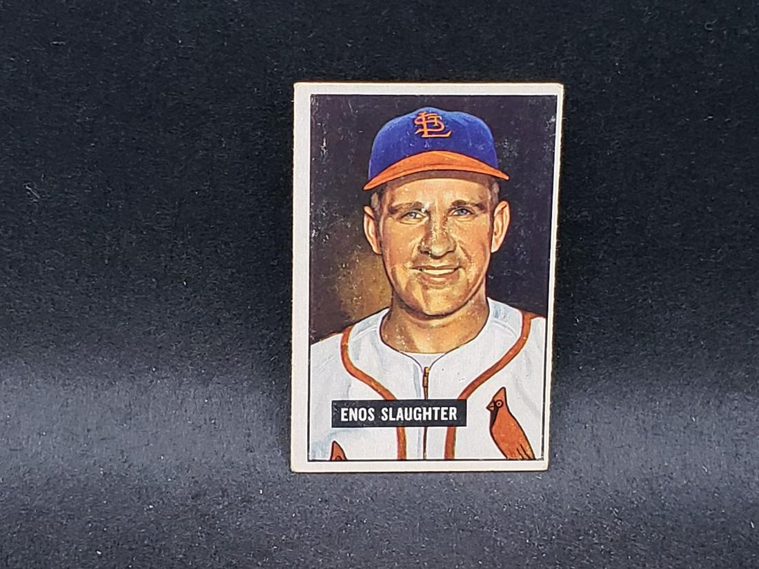 1951 Bowman Enos Slaughter #58 HOF (1 of 2)