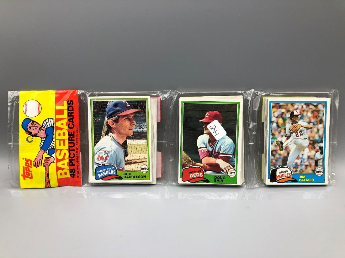1981 Topps Rack Pack With Jim Palmer on Top (1 of 2)