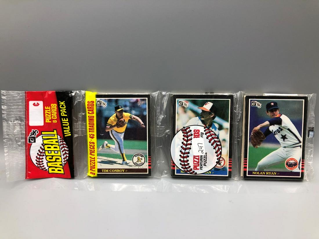 1985 Donruss Rack Pack With Nolan Ryan on Top (1 of 2)