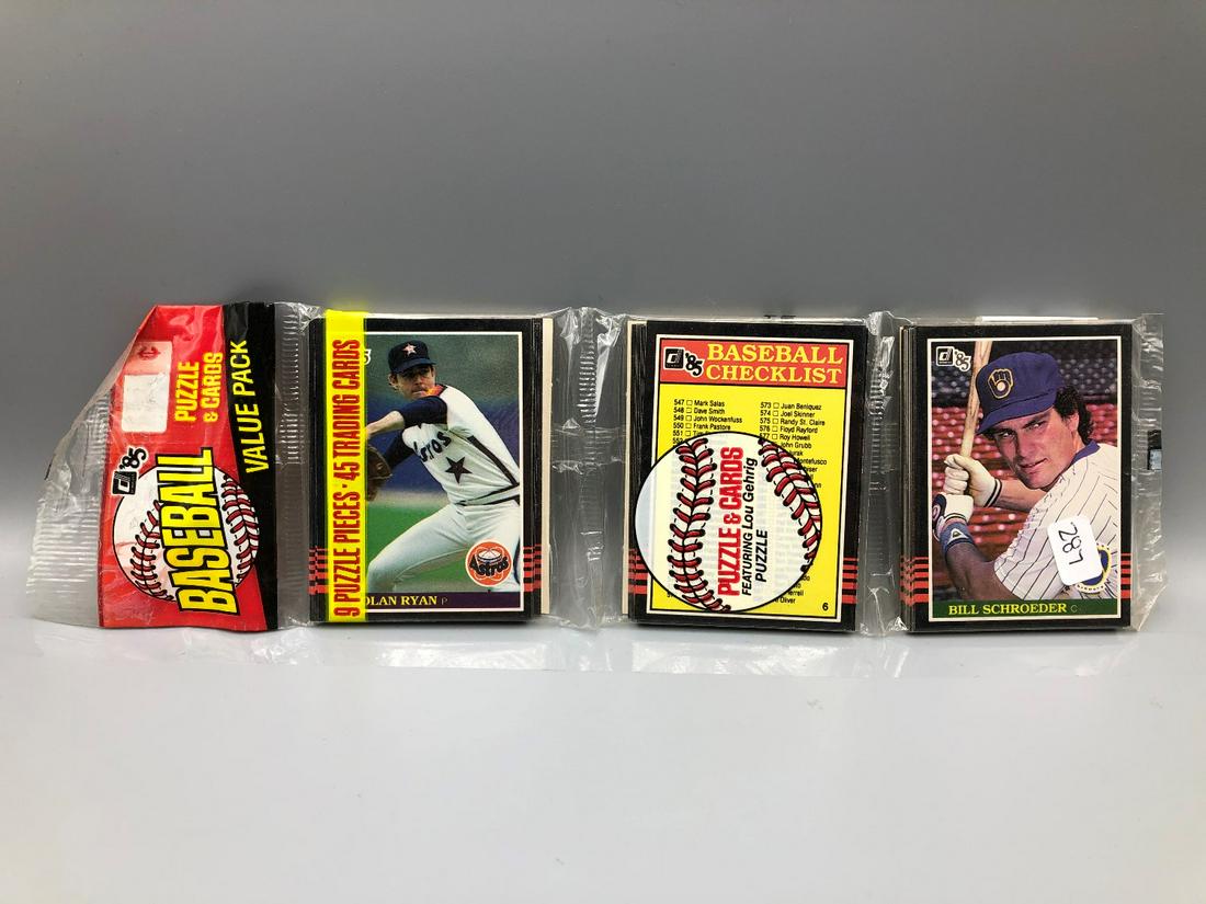 1985 Donruss Rack Pack Nolan Ryan On Top (1 of 2)