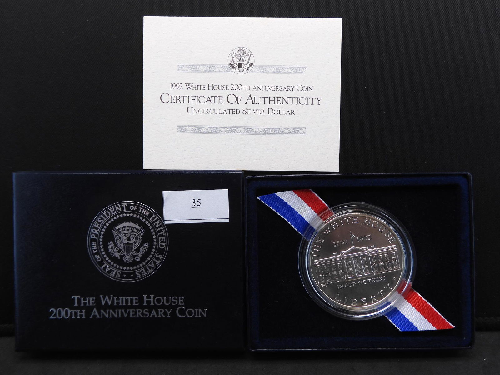 1992 White House 200th Anniv. Unc. Silver Dollar OGP (1 of 4)