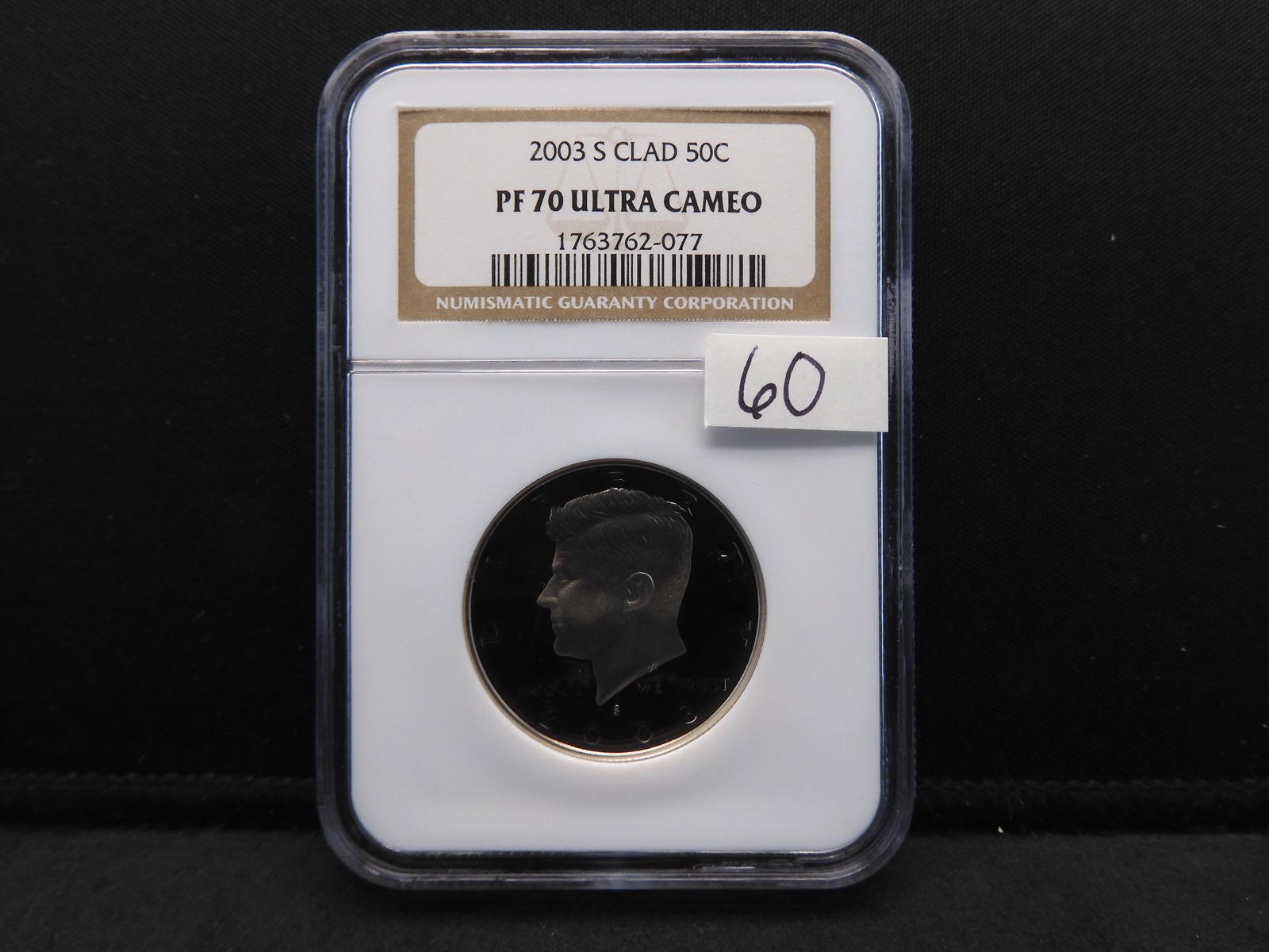 2003-S NGC PF 70 Ultra Cameo Kennedy Clad Half Dollar (1 of 4)