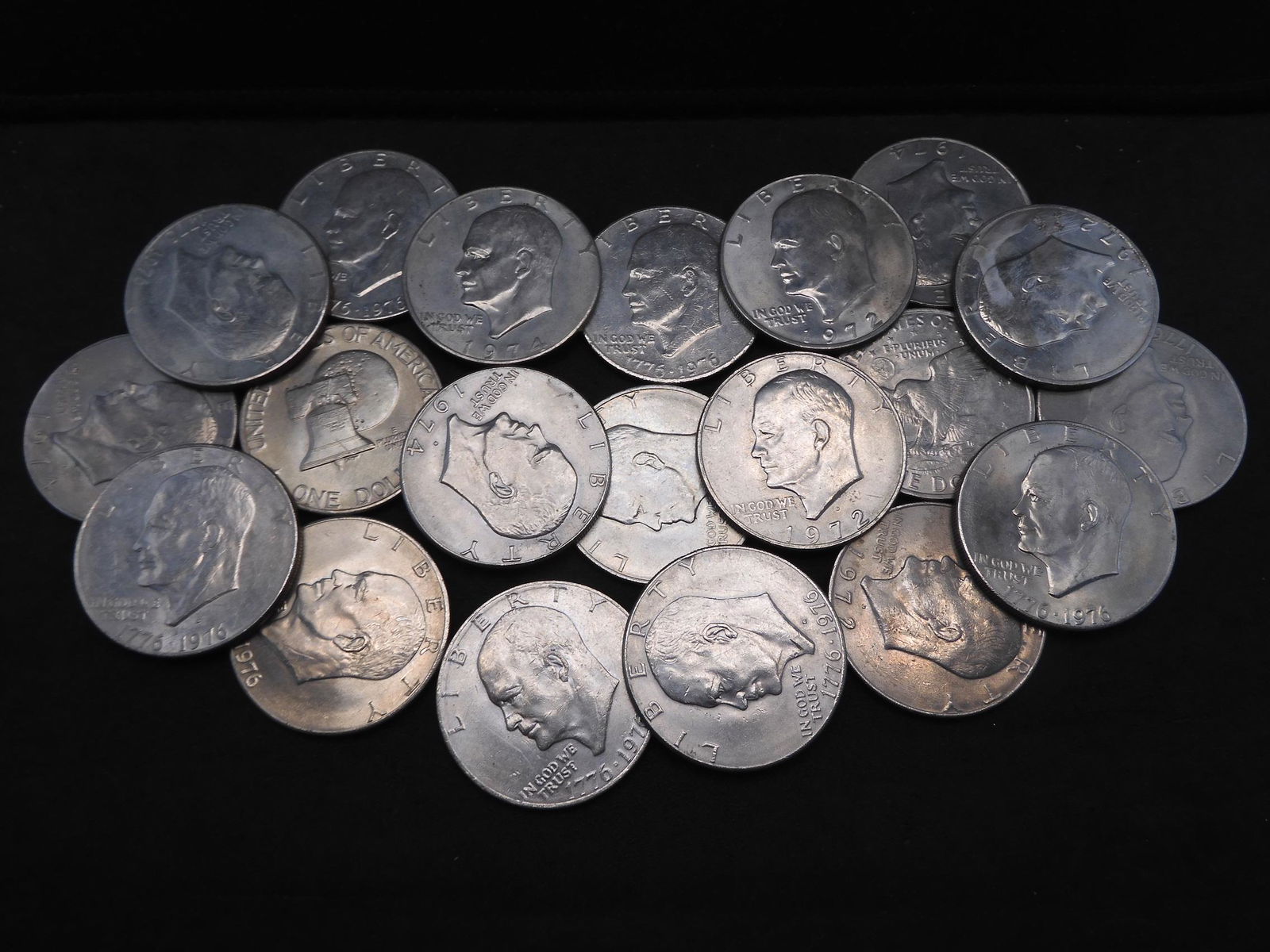 20 Clad Eisenhower Dollars (1 of 3)