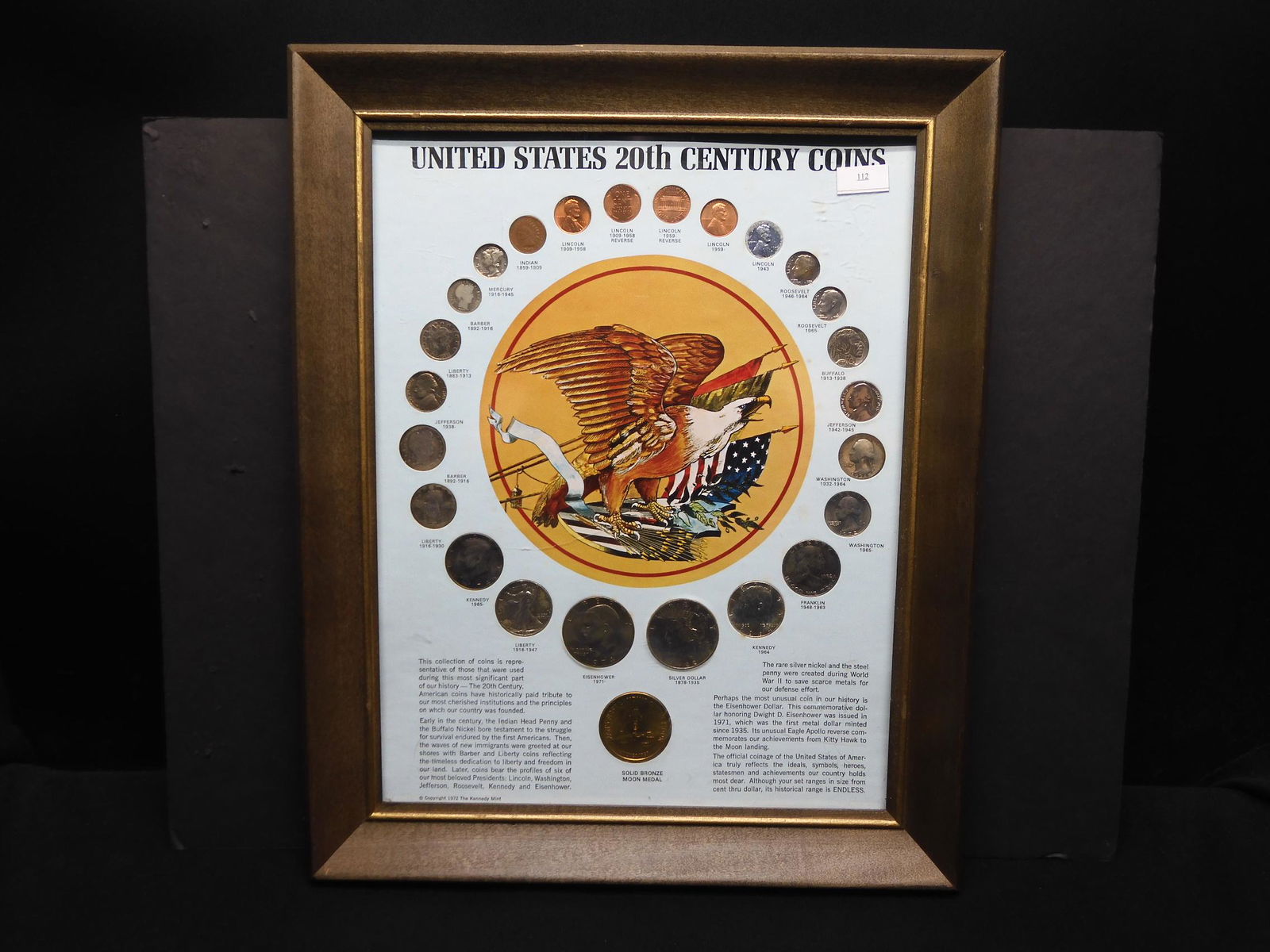 U.S. 20th Century Coin Framed Collection - Indian Head (1 of 4)