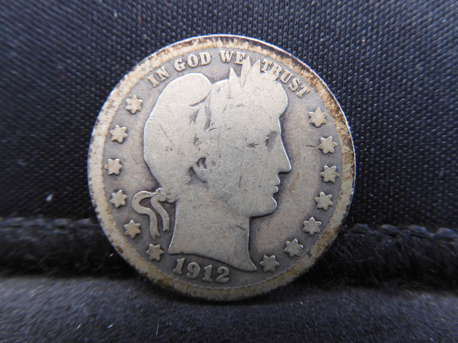 1912 Barber Silver Quarter (1 of 3)