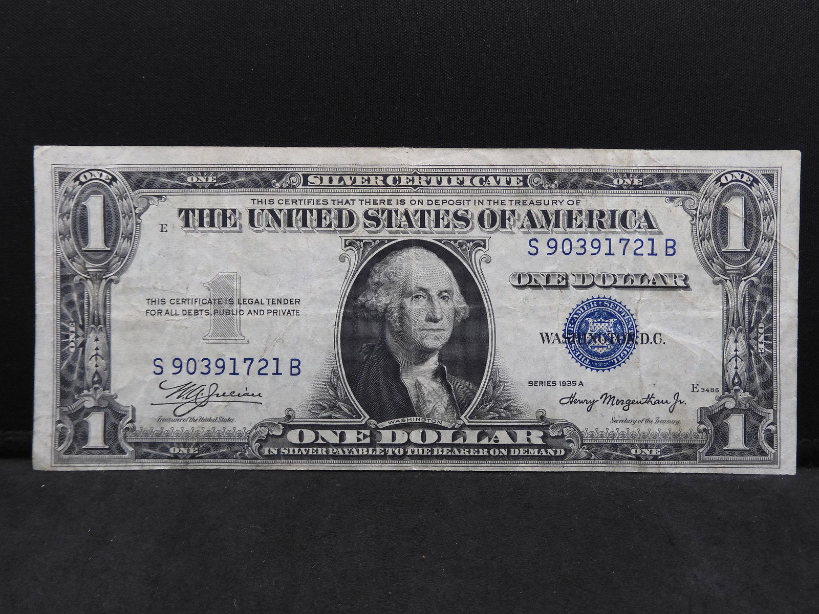 1935 Series A $1.00 Silver Certificate Note (1 of 3)