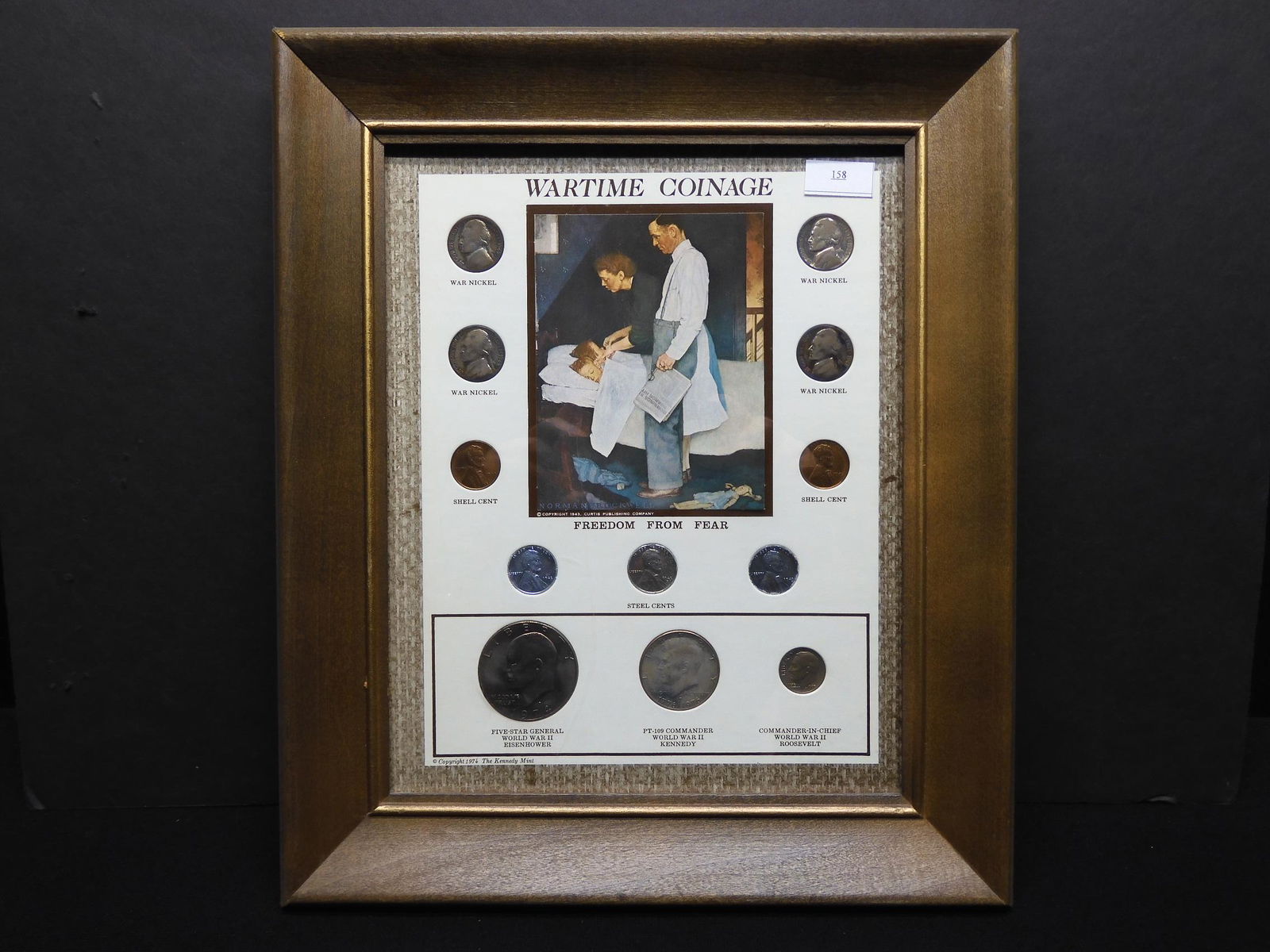 Wartime Coinage Framed Collection - From Cents to (1 of 4)