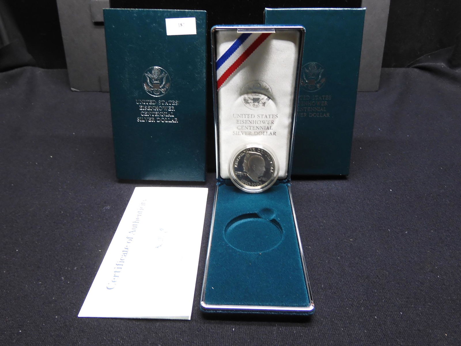 1990 Eisenhower Proof Silver Dollar OGP (1 of 4)