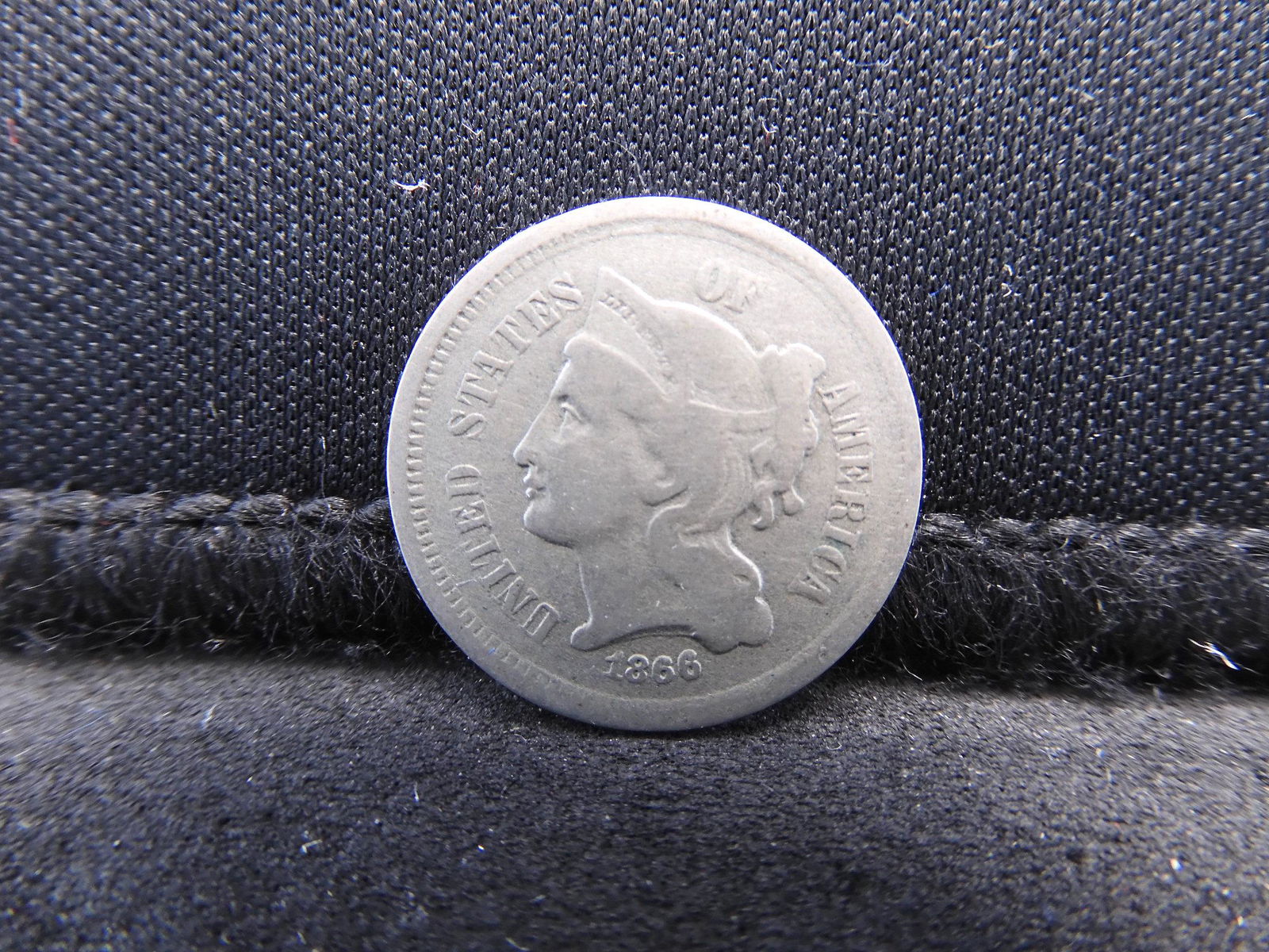 1866 Three 3 Cent Nickel (1 of 2)