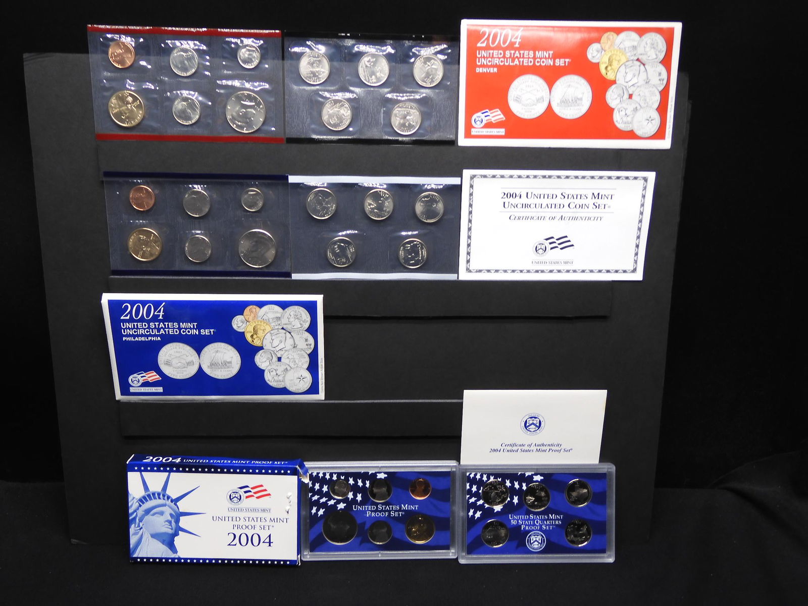 2004 U.S. Proof Set and P & D Mint Uncircualated Set (1 of 17)