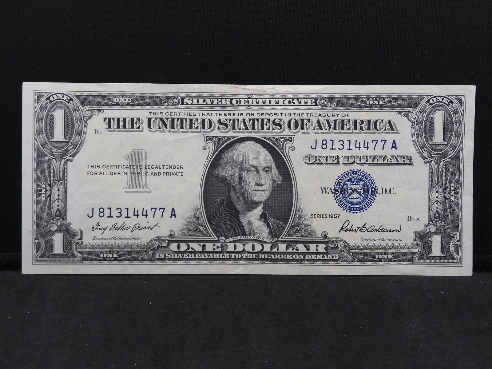 1957 Series $1.00 Silver Certificate Uncirculated - (1 of 3)