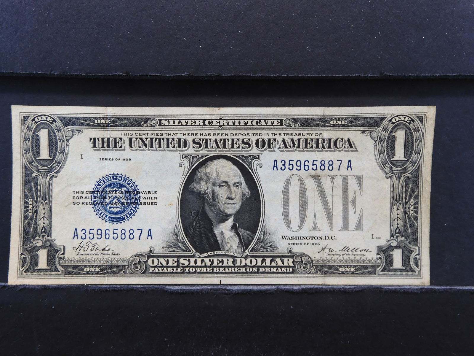 1928 One Dollar Silver Certificate Funny Back (1 of 3)