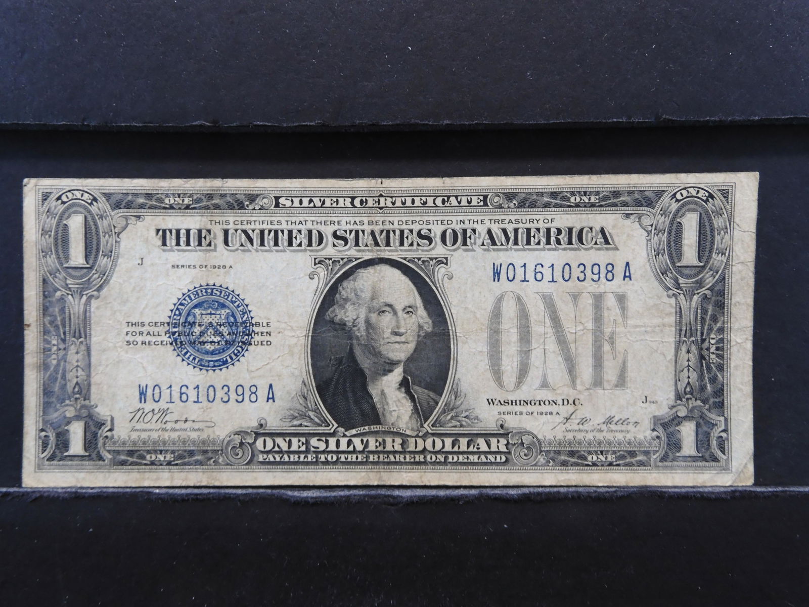 1928 A One Dollar Silver Certificate Funny Back Lower (1 of 3)