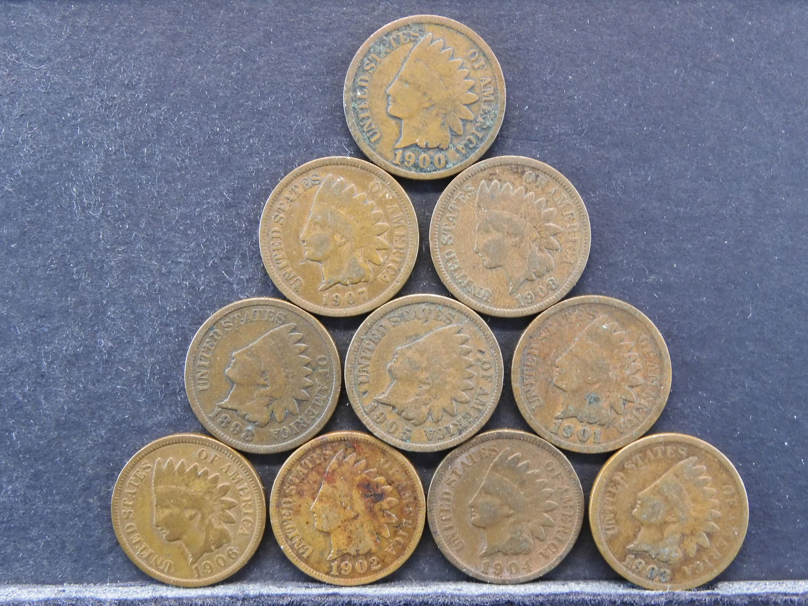 10 Different Indian Cents (1 of 2)