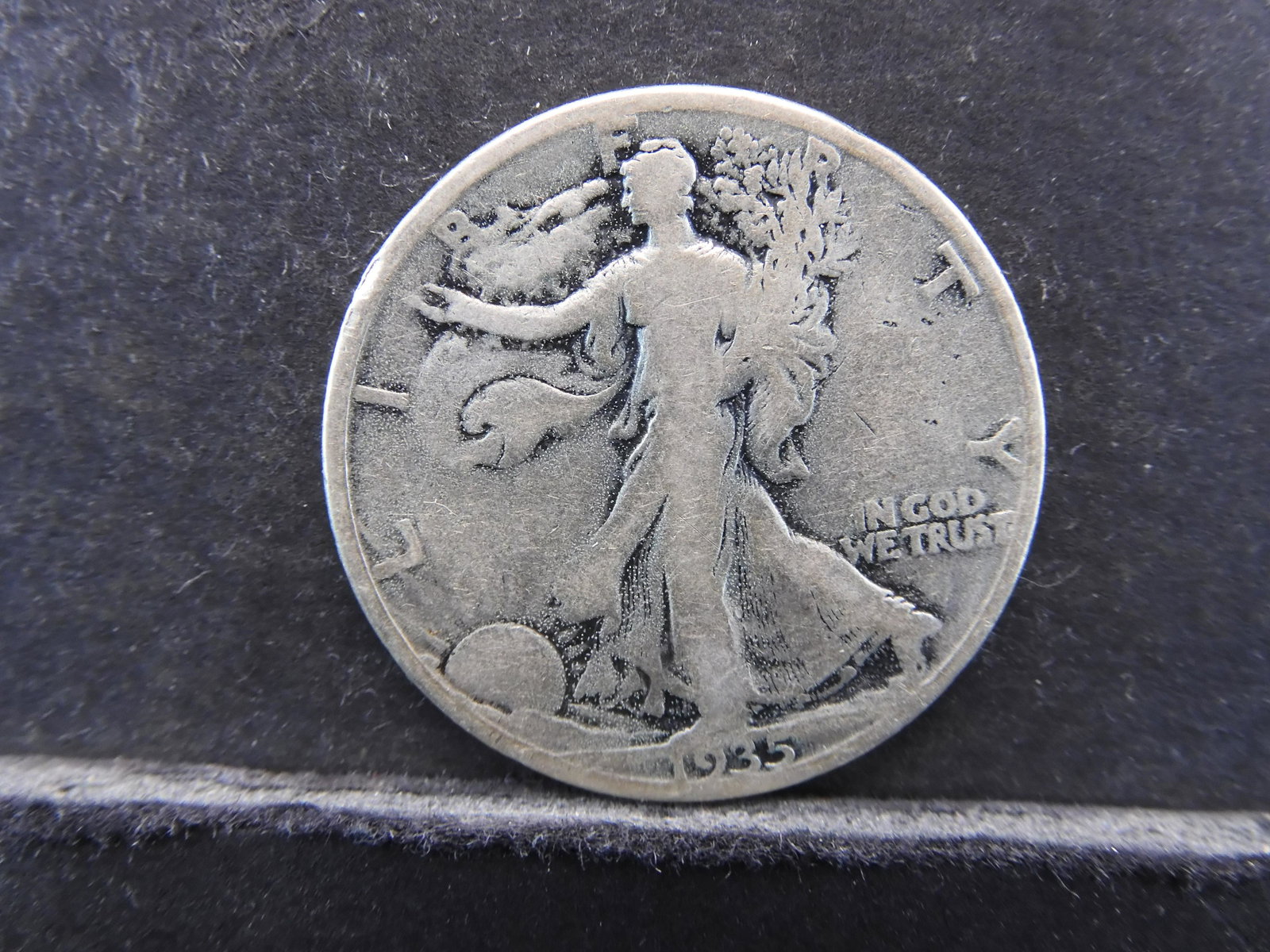 1935-D SILVER (90%) LIBERTY HALF, (ONLY 9.1 MILL EVER: 1935-D SILVER (90%) LIBERTY HALF, (ONLY 9.1 MILL EVER MINTED)
