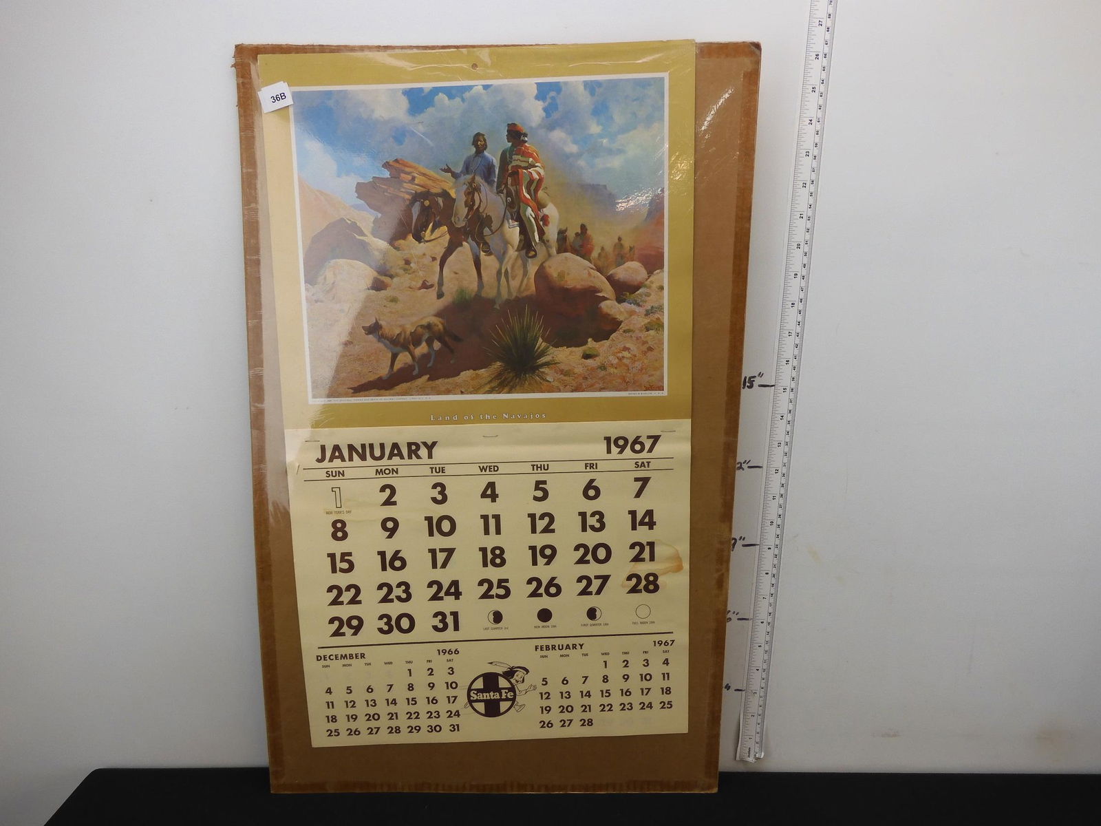 Santa Fe - 1967 Calendar - Complete: Santa Fe - 1967 Calendar - Complete