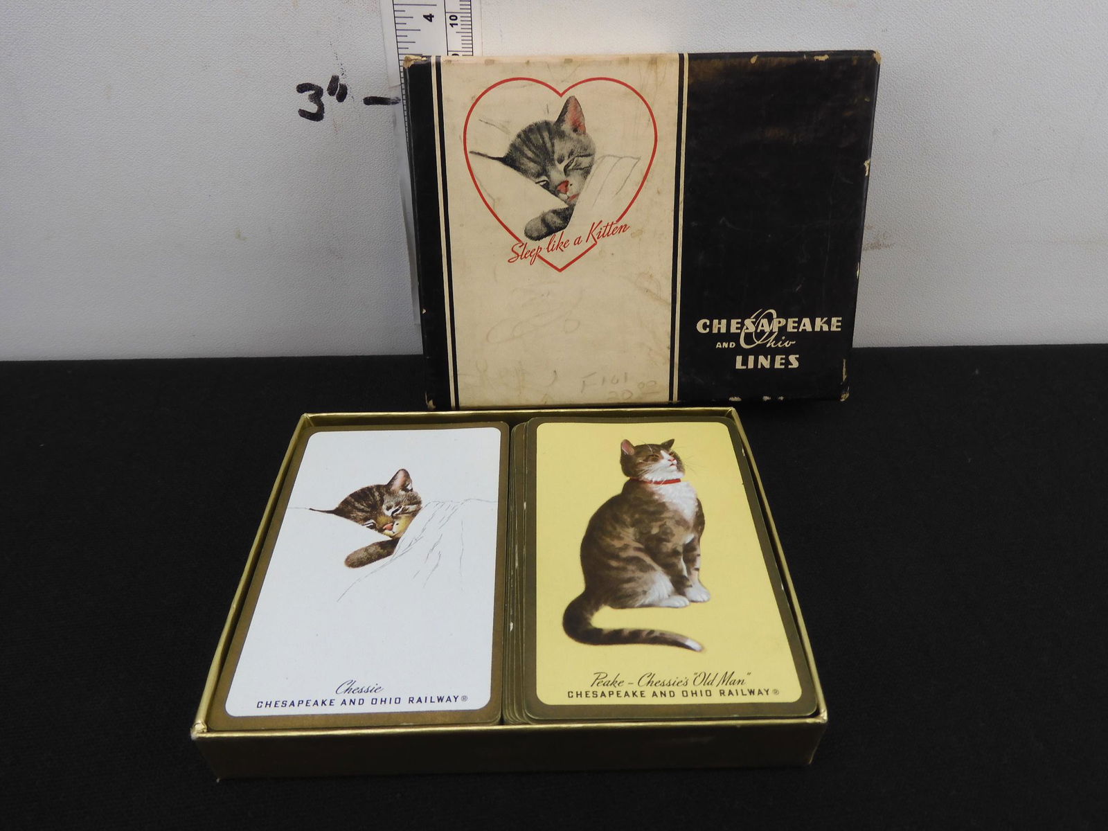 C&O Ry used two deck playing cards featuring CHESSIE (1 of 6)