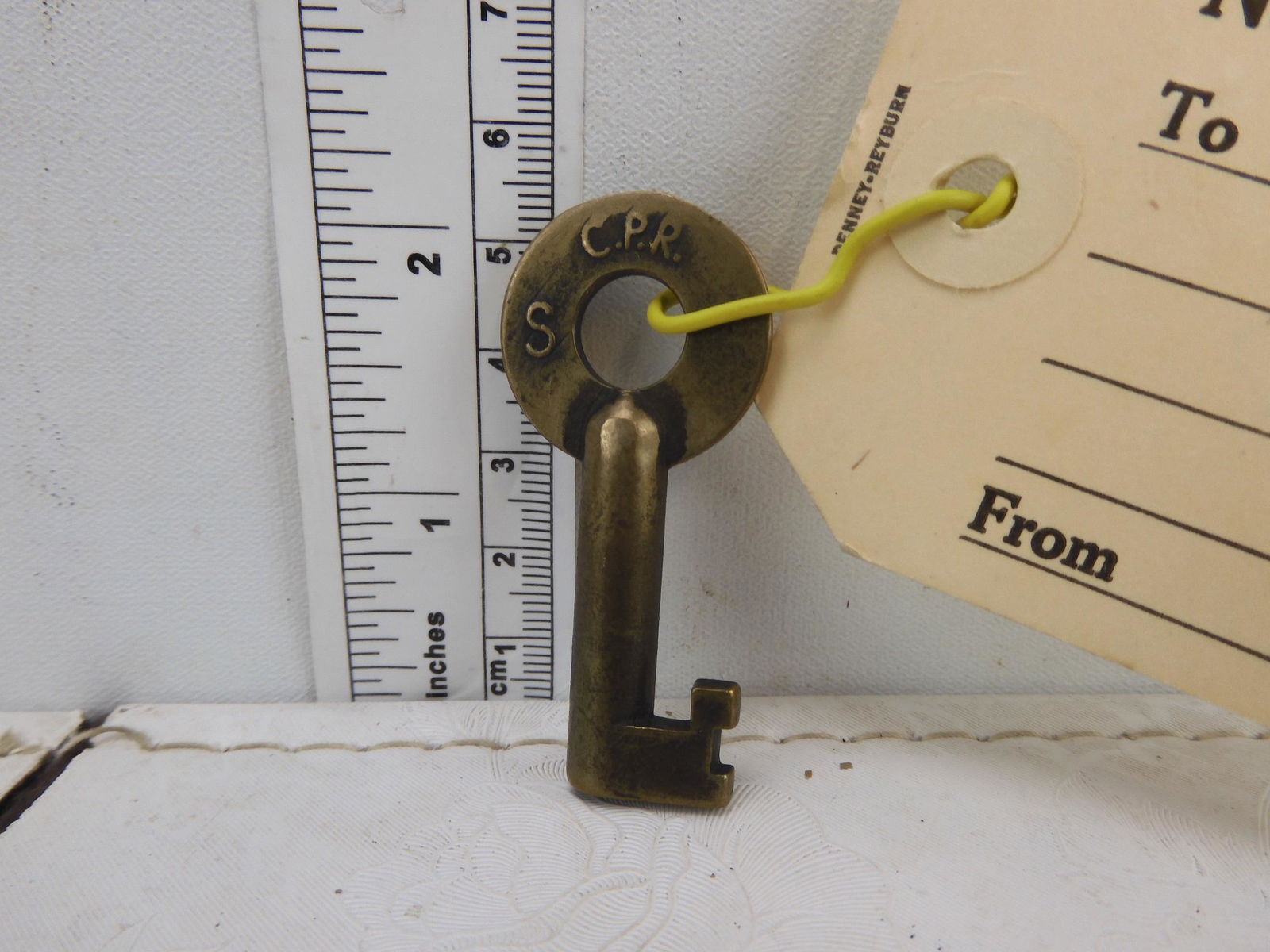 C.P.R. brass switch key, made by R.M.Co.  Canadian (1 of 3)