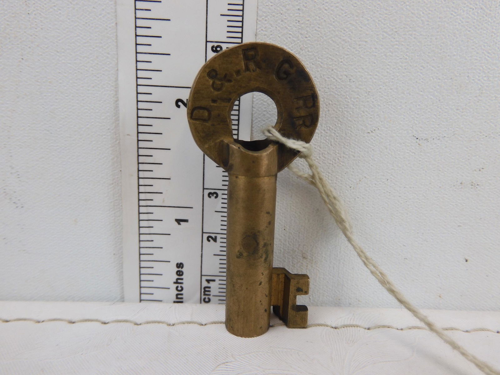 "D&RG RR brass swith key.  This predates the 1910  name (1 of 3)