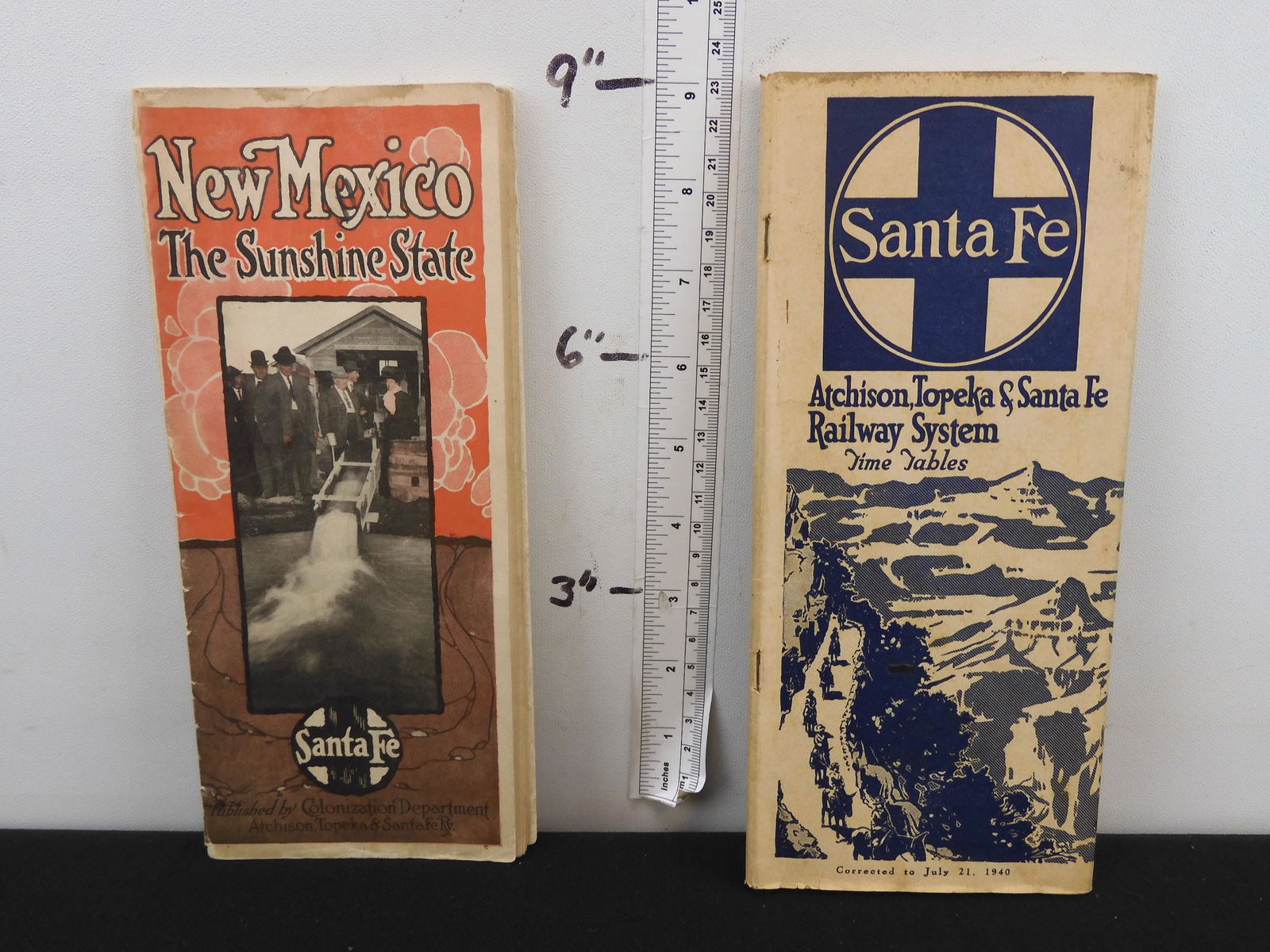 2 Santa Fe railway publications:  1- public system (1 of 8)