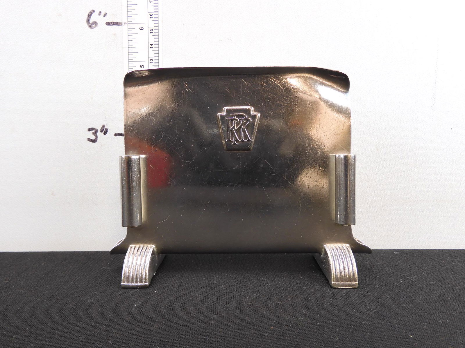 PRR menu holder with side raised Keystone logo and two (1 of 6)