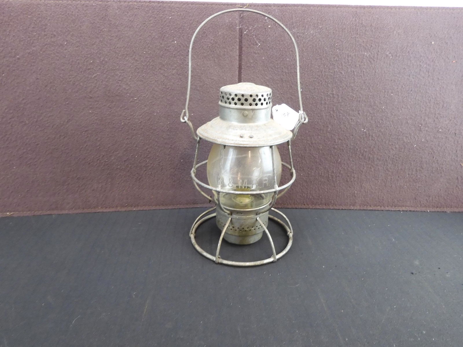B&M RR" Adlake 1913 Reliable kerosene lantern with (1 of 7)