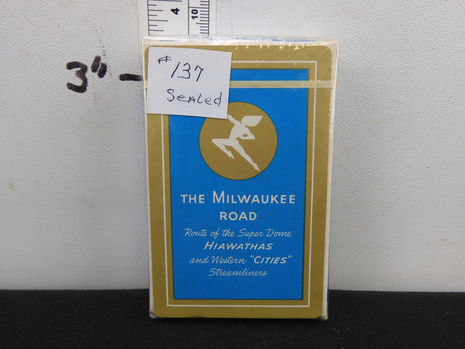 "THE MILWAUKEE ROAD" single deck of playing cards, (1 of 5)