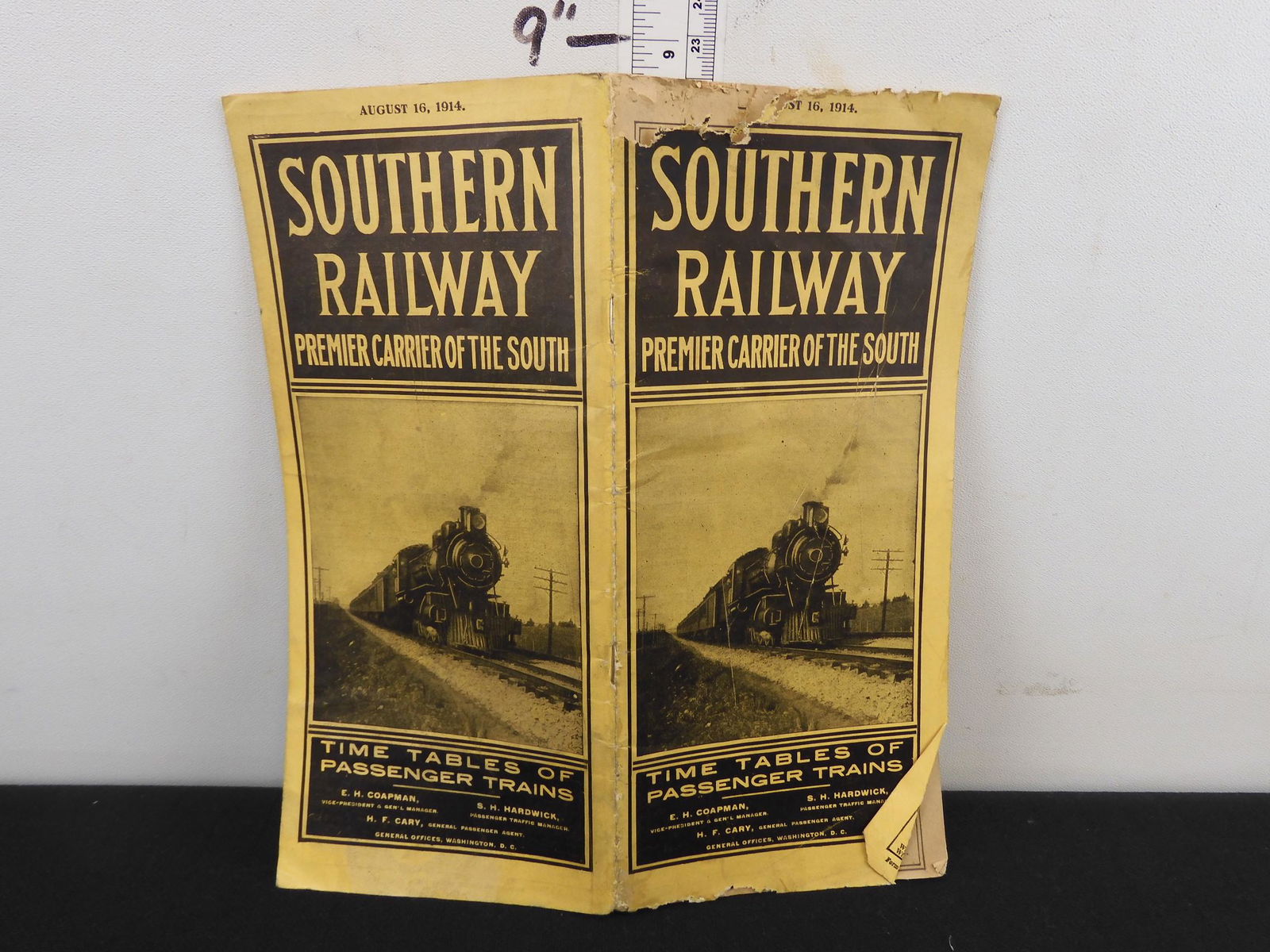 Southern Railway public timetable of August 1914. (1 of 4)