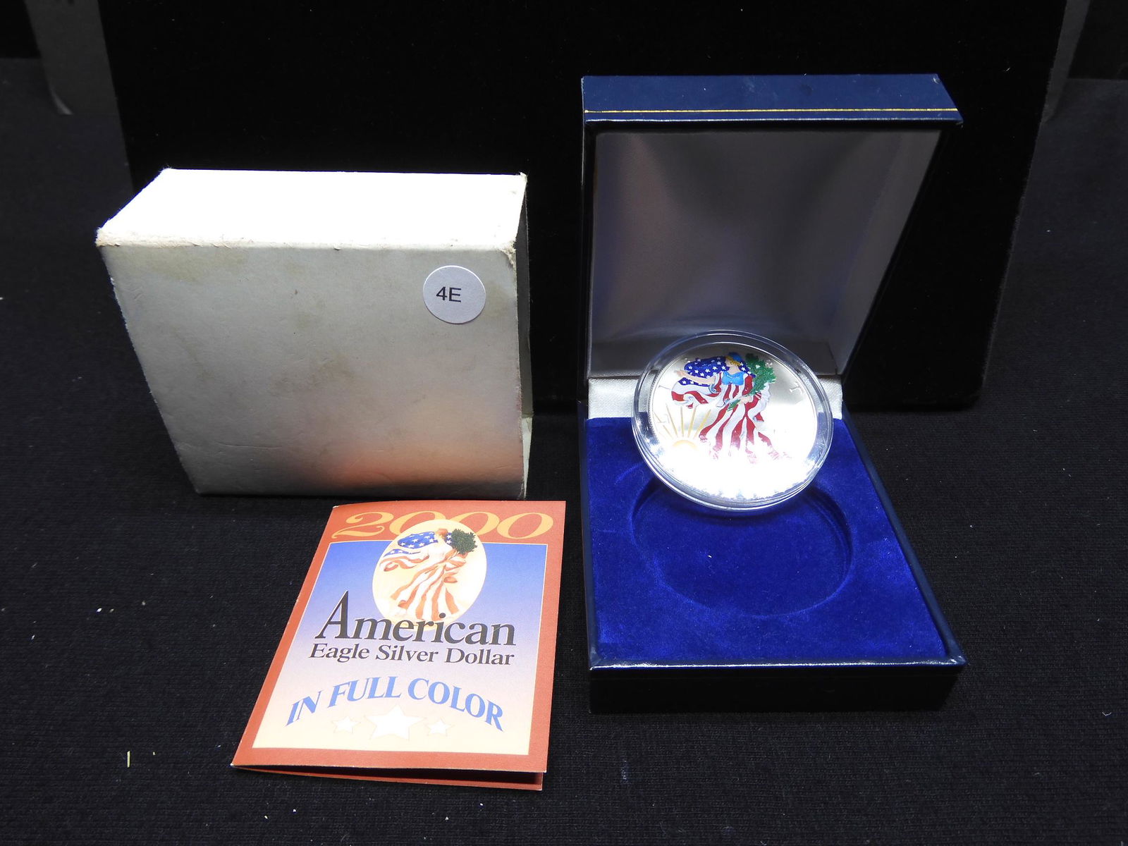 2000 American Silver Eagle in Full Color .999 one troy (1 of 4)