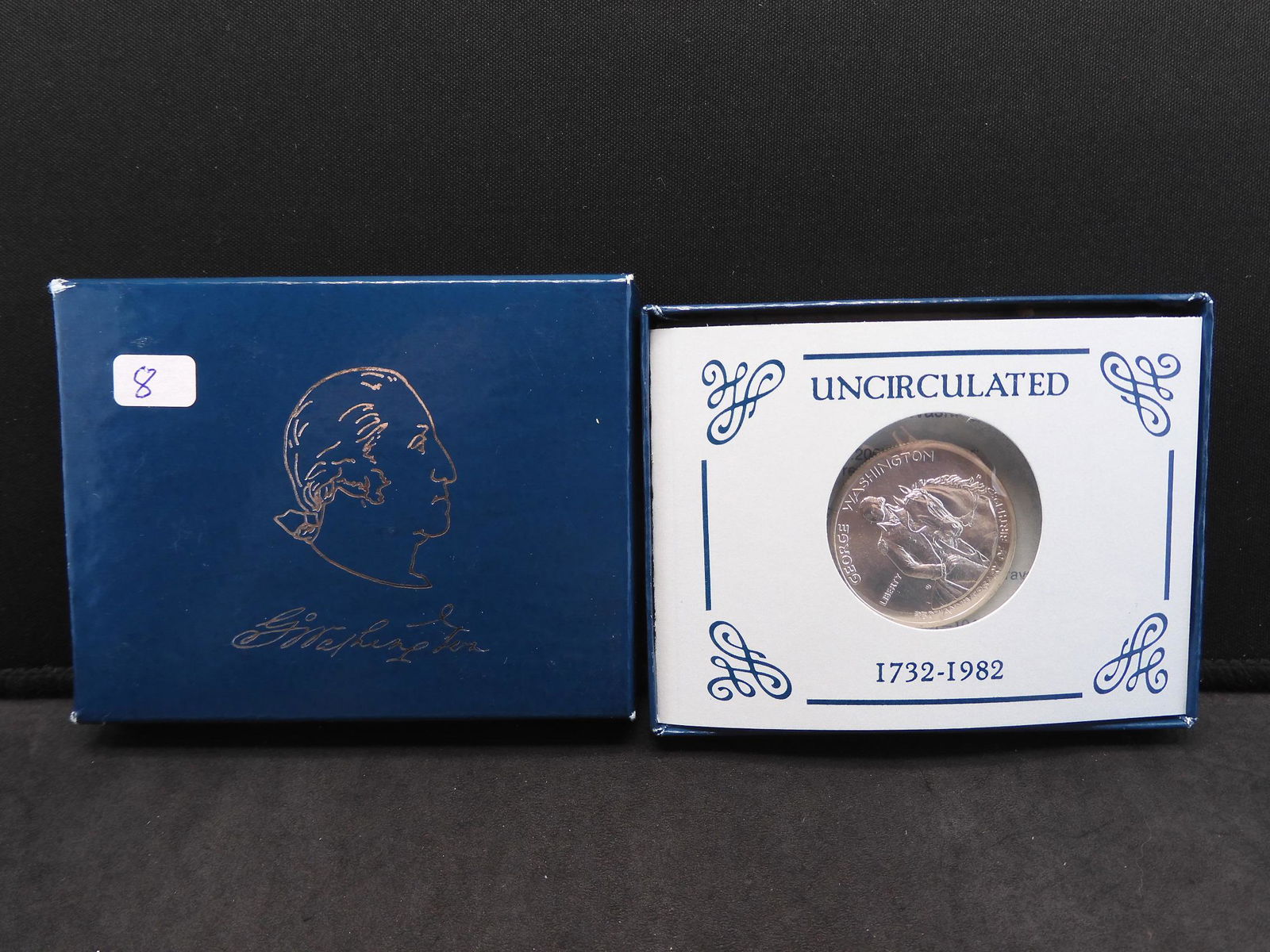 1982-D Washington 90% silver commem half.  GEM BU  in (1 of 4)