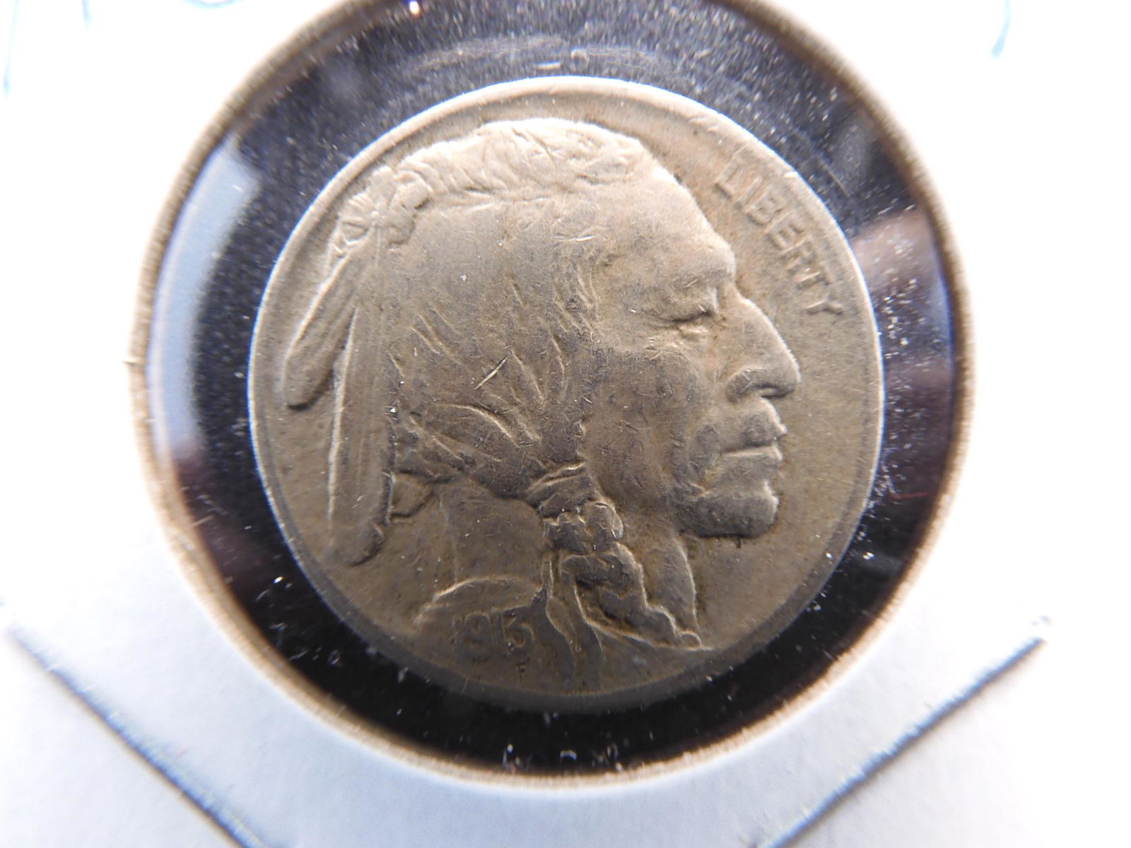 1913 Type Two (Flat Ground) Buffalo Nickel. (1 of 3)