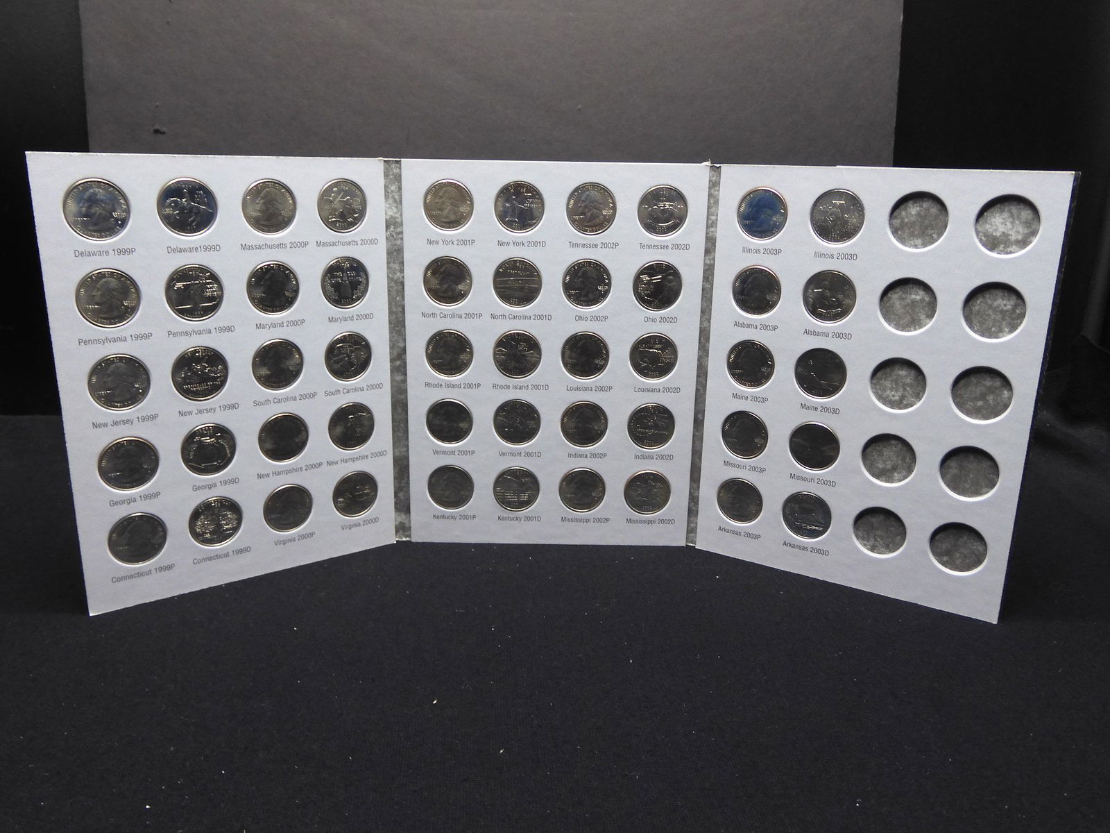 50 State Quarters complete set from  1999 P&D to 2003 (1 of 7)